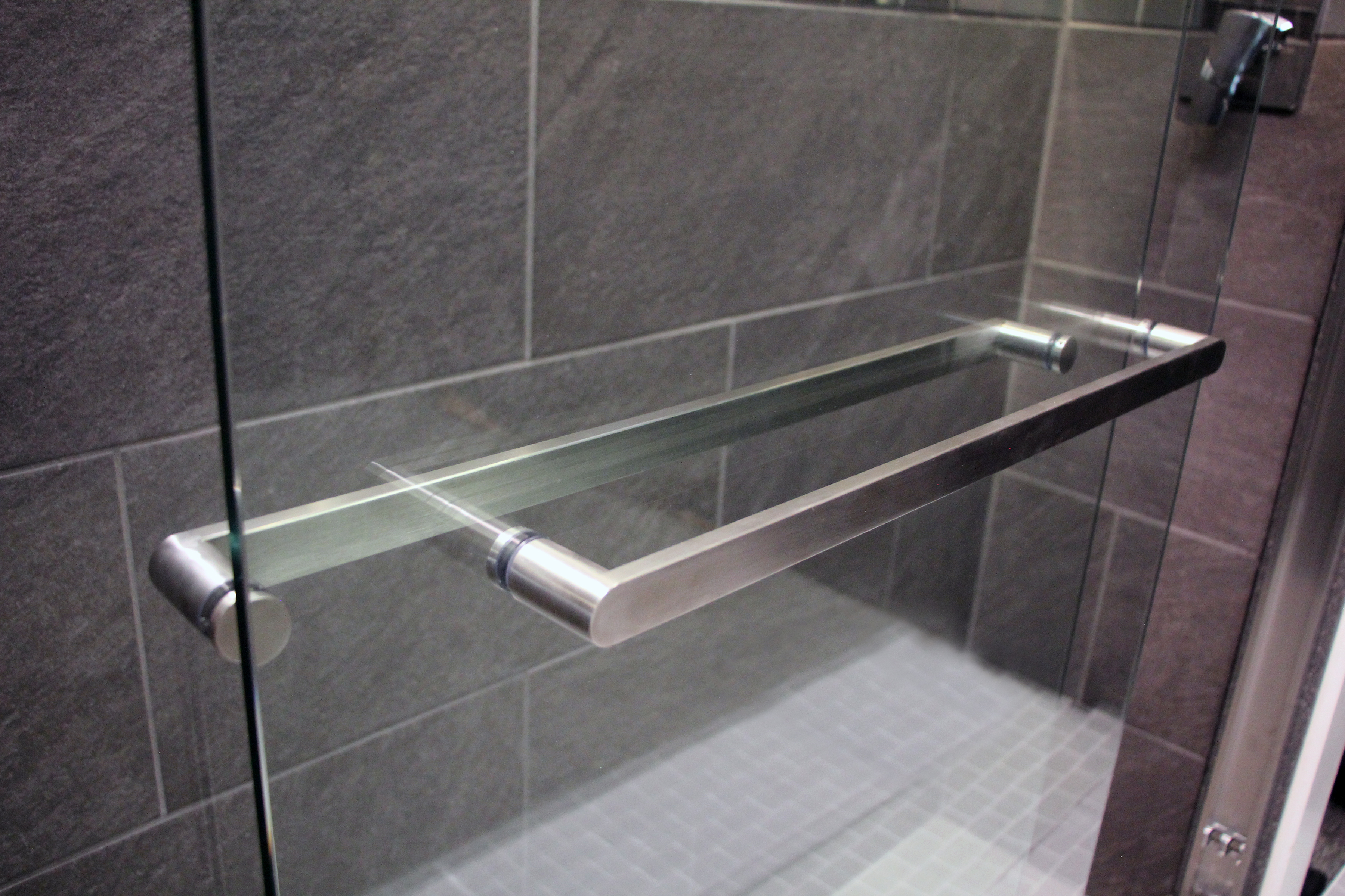 Touch Door towel bars