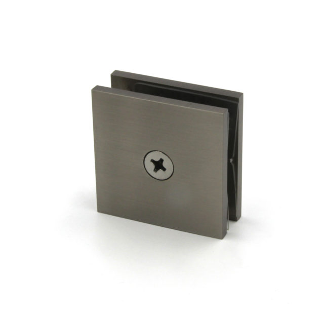 Swing door brushed nickel clip - back
