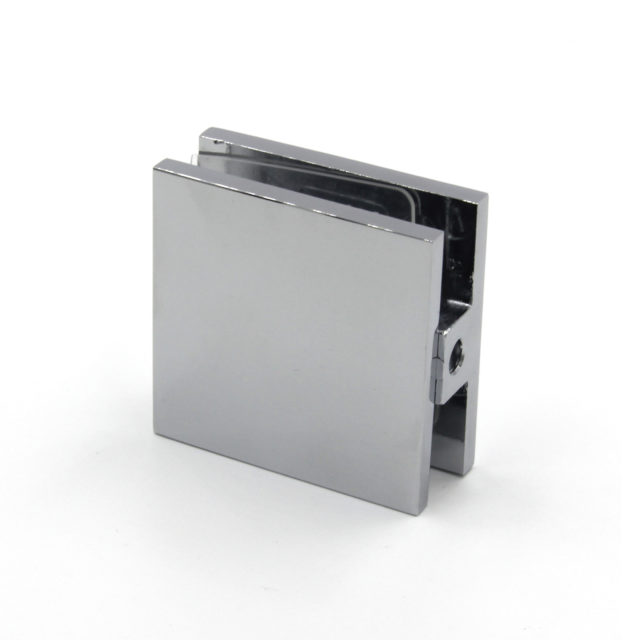 Swing door chrome clip - front